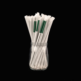 020 food grade white kraft paper pure wood pulp 8-197mm dark green straw
