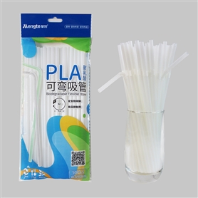 PLA biodegradable corn starch elbow 6 * 210mm natural color