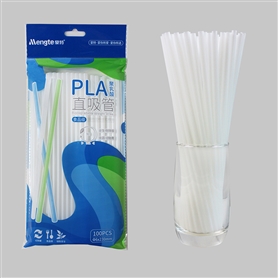 PLA biodegradable corn starch straight pipe 6 * 230mm natural color