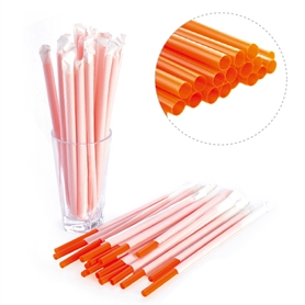 Orange straight tube paper package 8x257mm