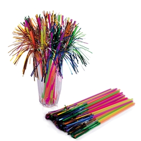 Fireworks curved straw 6x240mm