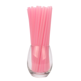 011-1, 6-190mm PLA biodegradable corn starch pink straight pipe